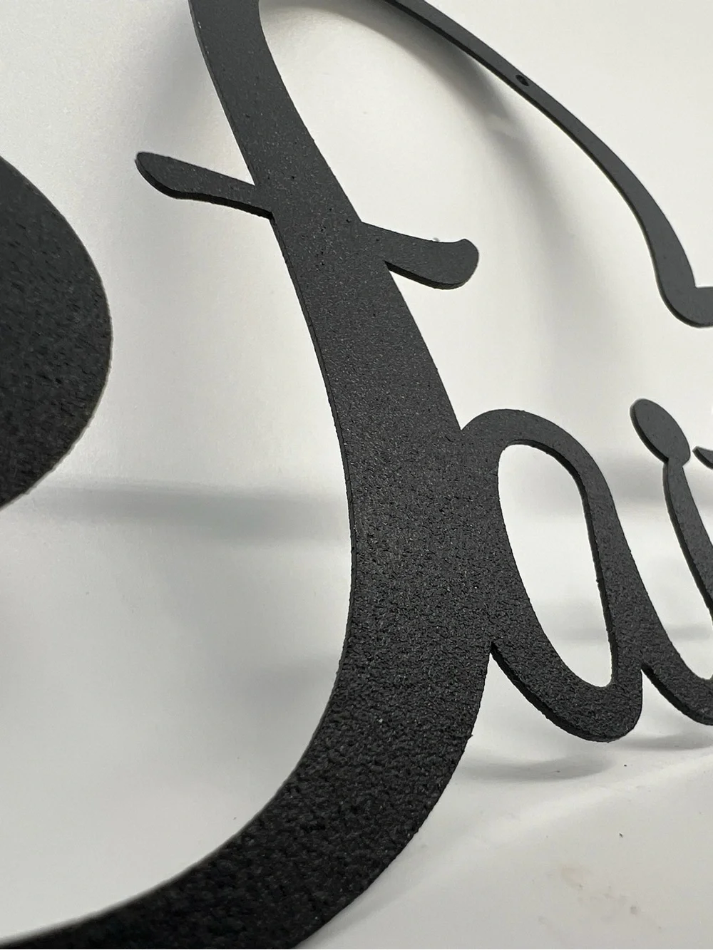 Redline Steel Laser Cut Metal Wall Art Decorative ‘Faith' Script Wall Art -